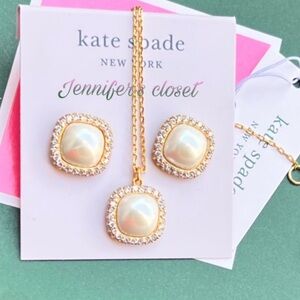 Kate Spade Earrings & Pendant Necklace Set